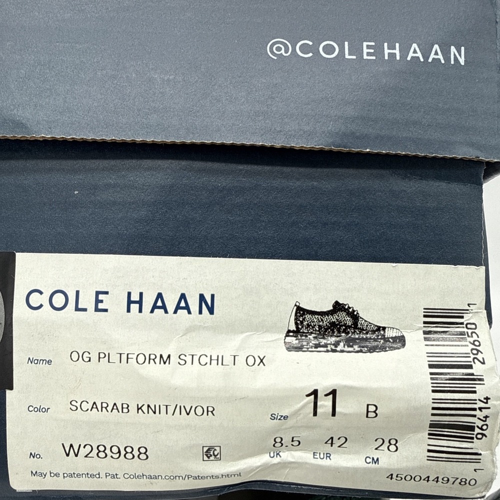 Cole Haan Women's ØriginalGrand Platform Wingtip Style W28988 Size 11B Green‎ - Picture 10 of 10